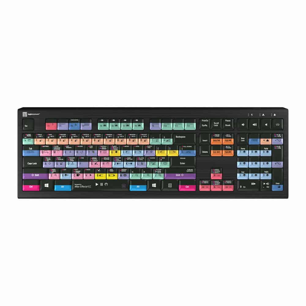(image for) Logickeyboard After Effects CC ASTRA Series Backlit PC Keyboard